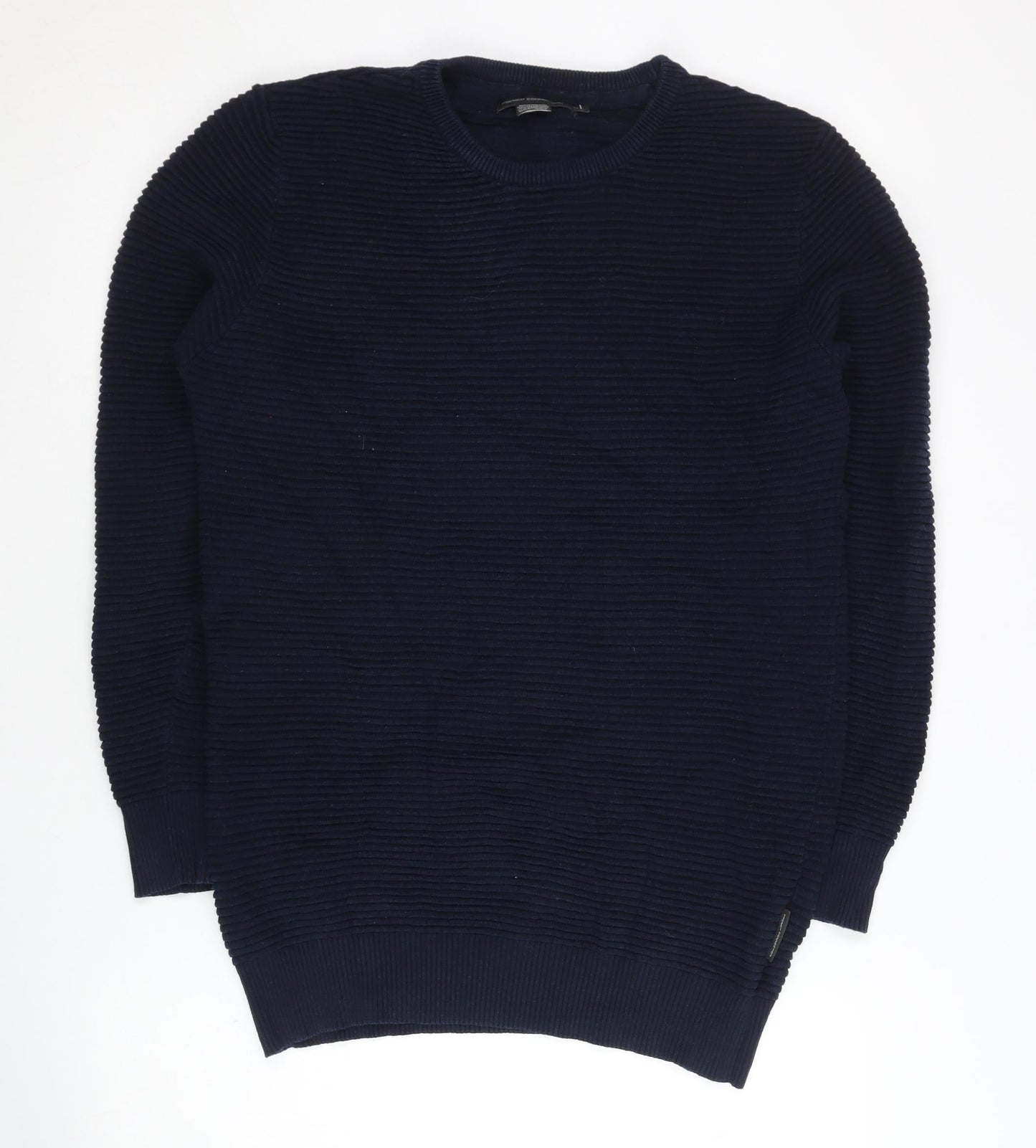 French Connection Men's Blue Knit Jumper M