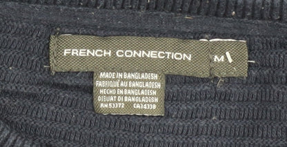 French Connection Men's Blue Knit Jumper M