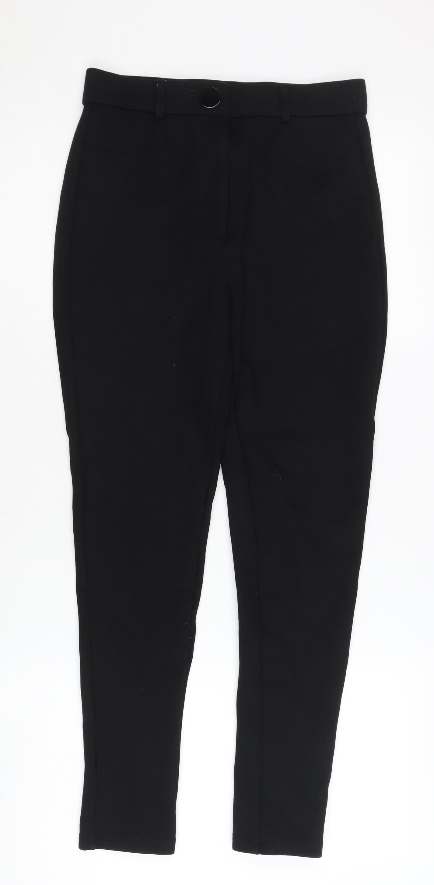 Womens UK Size M Zara   Black Trousers