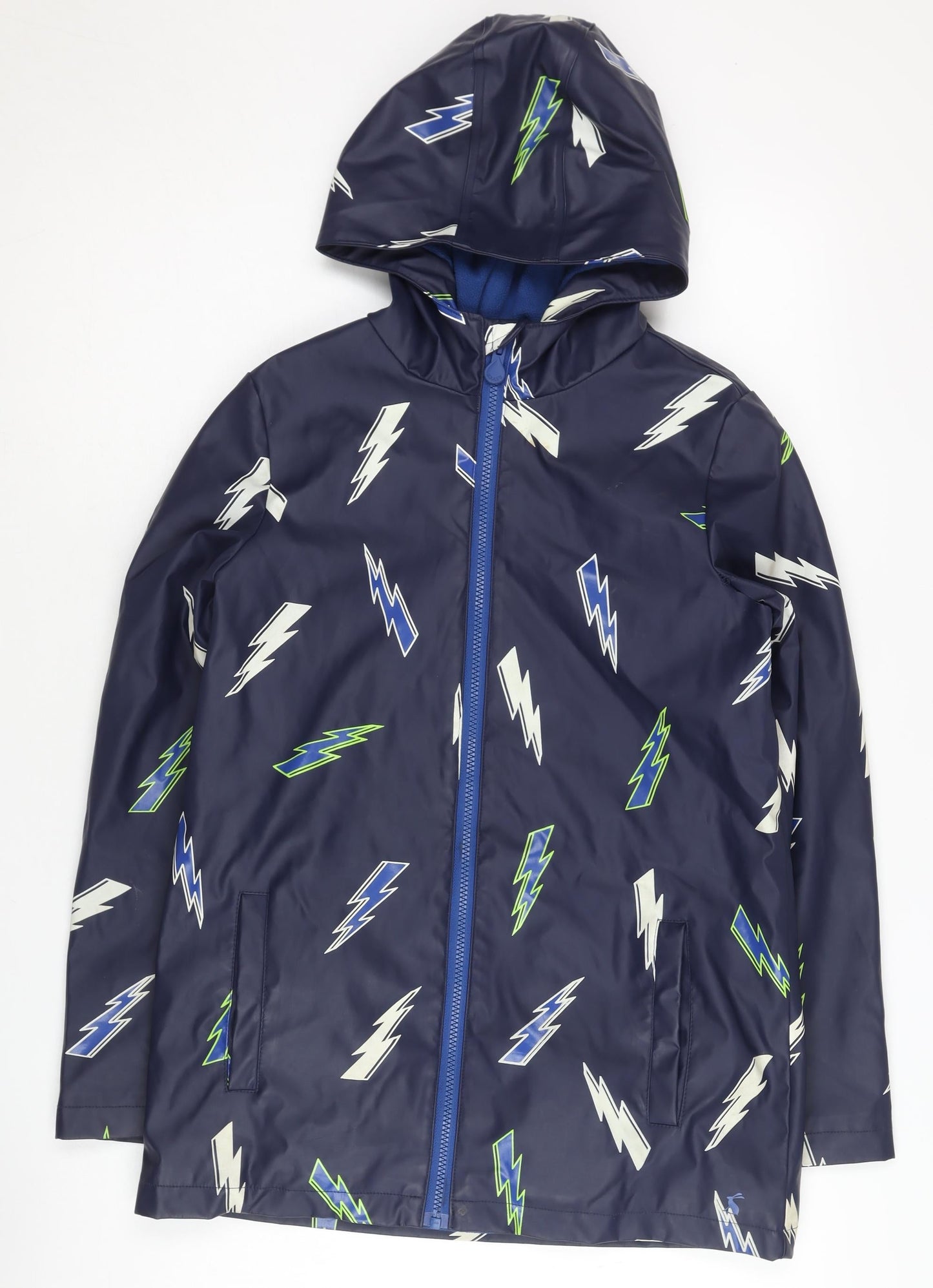 Jonas Boys Blue Lightning Rain Coat Jacket 12 Years