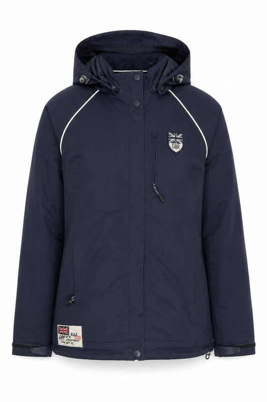 Womens UK Size 12 Crew Clothing Co. Blue Parka Coat