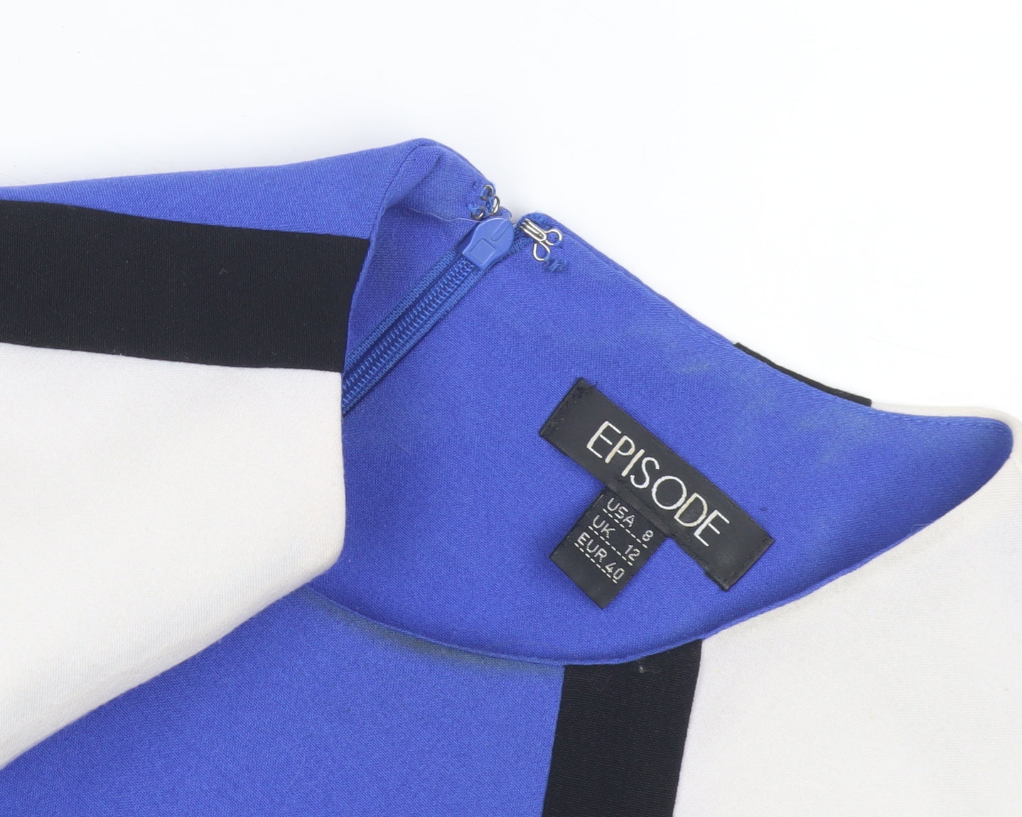 Episode Women's Blue Sheath Dress Size 12 Classic Style