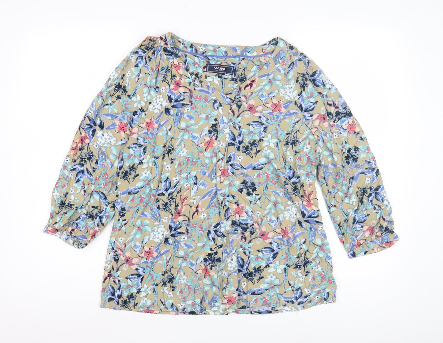 UK Size 14 Maine Multicoloured  Blouse