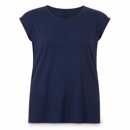 James Lakeland Women's Blue Sleeveless T-Shirt, Size 16