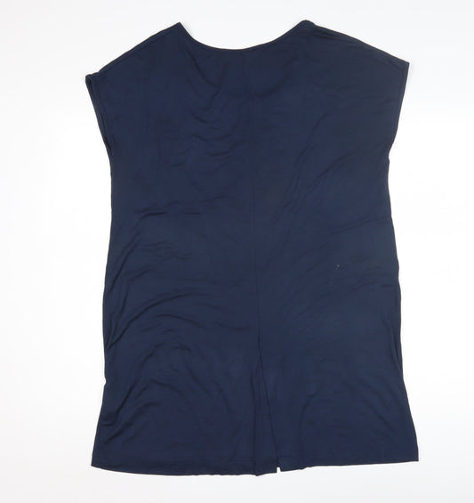 James Lakeland Women's Blue Sleeveless T-Shirt, Size 16