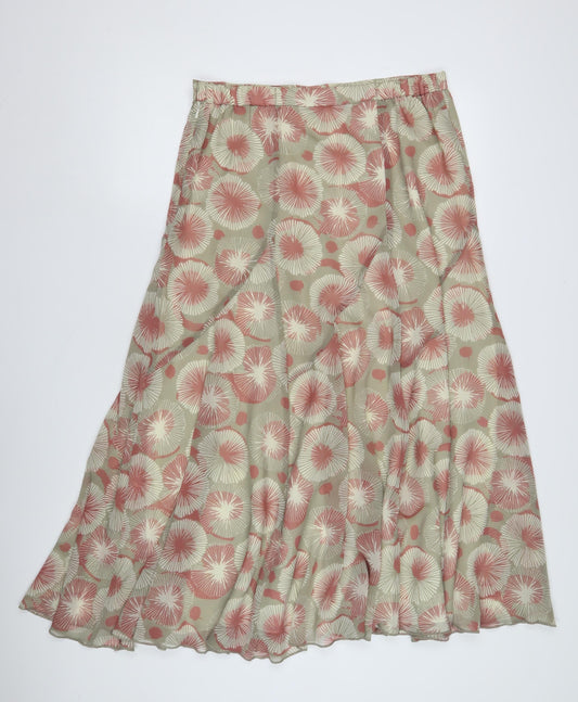 Chesca Women's Multicoloured A-Line Midi Skirt