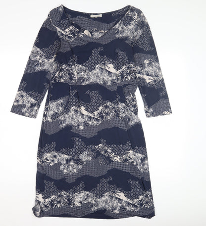 White Stuff Women's Blue Floral Dress Size 12