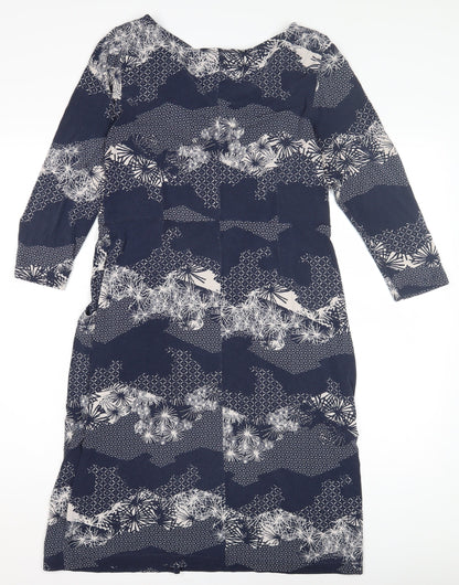 White Stuff Women's Blue Floral Dress Size 12