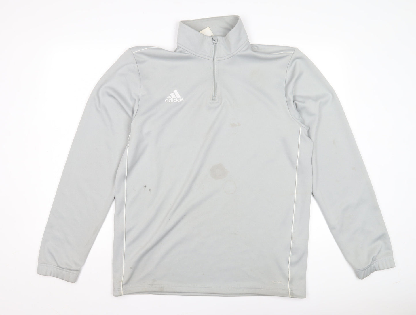 Mens UK Size L adidas Grey Full Zip Sweatshirt