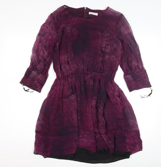 Whistles Women's Purple A-Line Dress Size 10