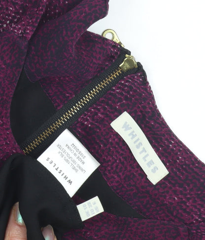 Whistles Women's Purple A-Line Dress Size 10