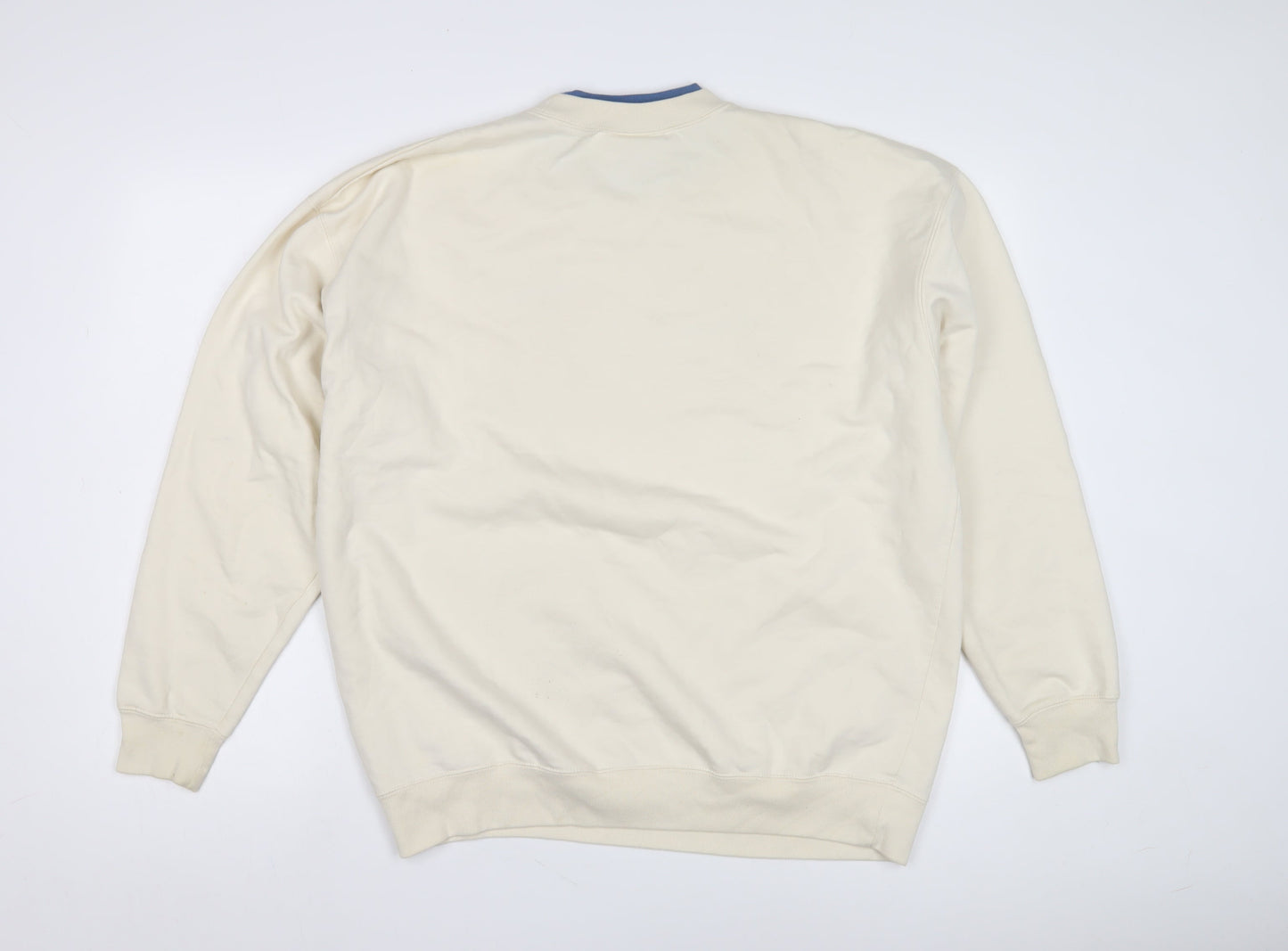 M & C Sportswear Unisex Ivory XL Pullover Sweatshirt
