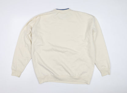 M & C Sportswear Unisex Ivory XL Pullover Sweatshirt