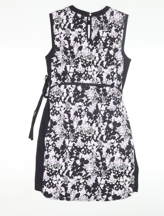 Oasis Women's Black Floral Shift Dress XS