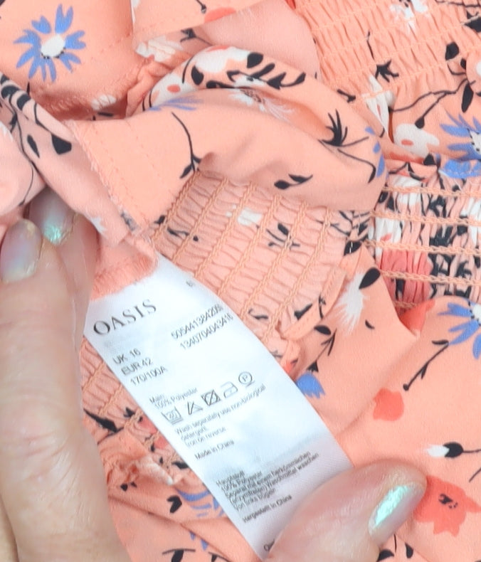 Womens UK Size 16 Oasis Multicoloured  Blouse