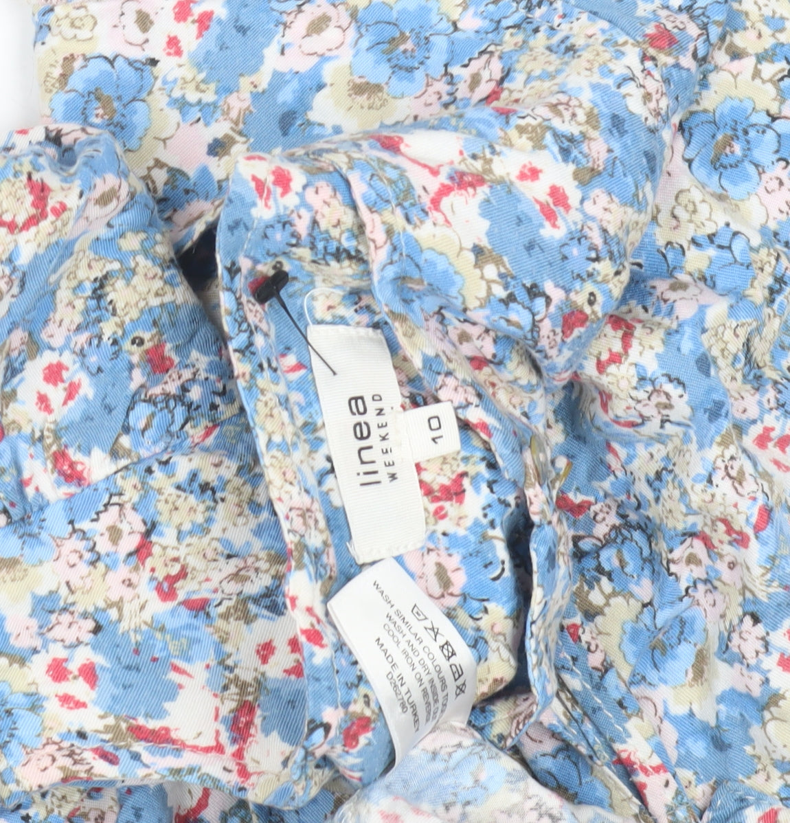 Linea Women's Floral Shift Dress in Blue, Size 10