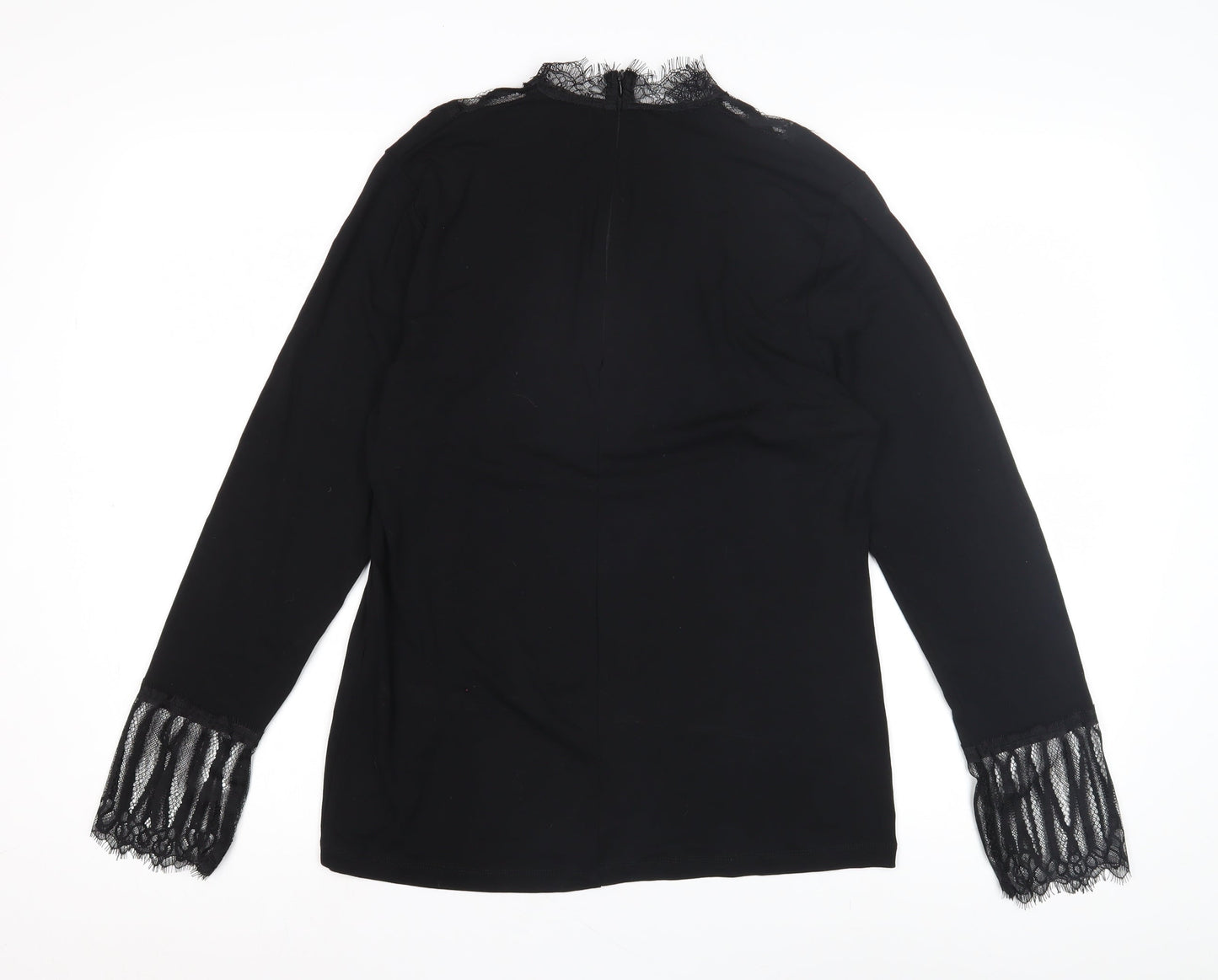 Luxuz Women's Black Lace Blouse Size 12