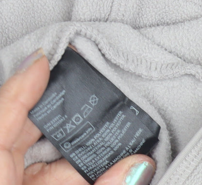 H&M Grey Unisex Pullover Hoodie, Size 42, Regular Fit