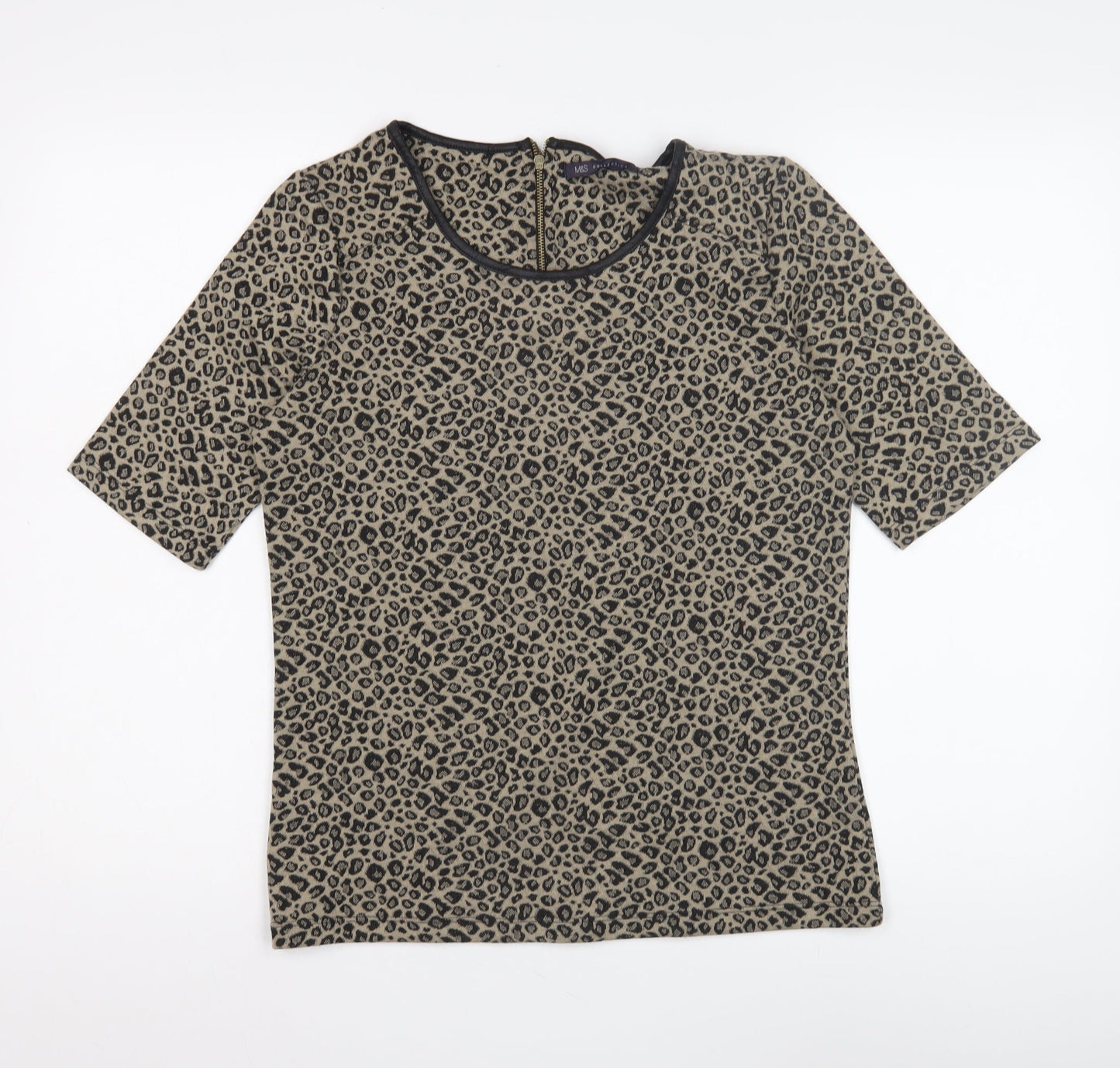Womens UK Size 10 Marks and Spencer Beige  Blouse
