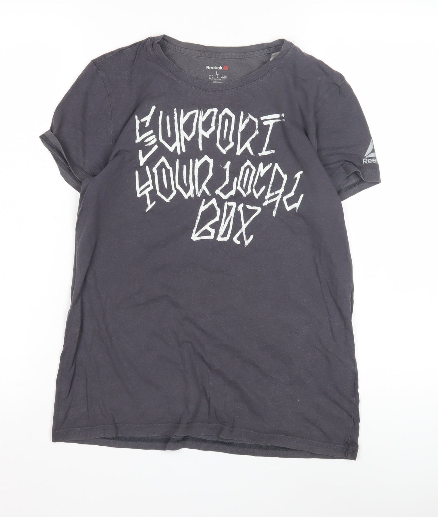 Unisex Adults UK Size L Reebok Black Basic T-Shirt