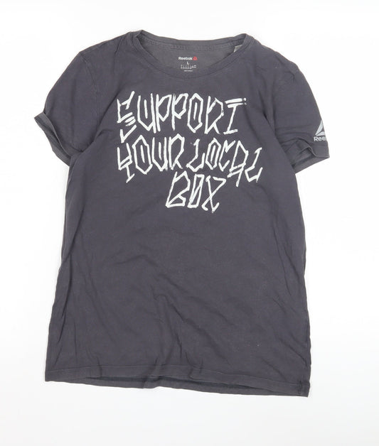 Unisex Adults UK Size L Reebok Black Basic T-Shirt