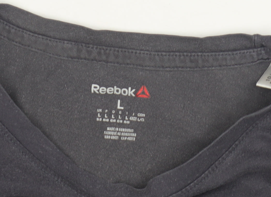 Unisex Adults UK Size L Reebok Black Basic T-Shirt