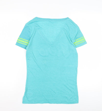 Womens UK Size L Aeropostale Blue Basic T-Shirt