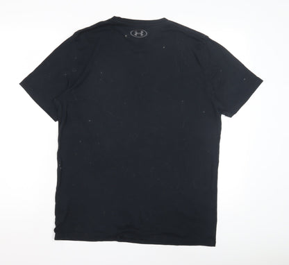 Under Armour Men's Black Relaxed T-Shirt M Lightweight