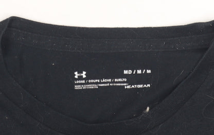 Under Armour Men's Black Relaxed T-Shirt M Lightweight