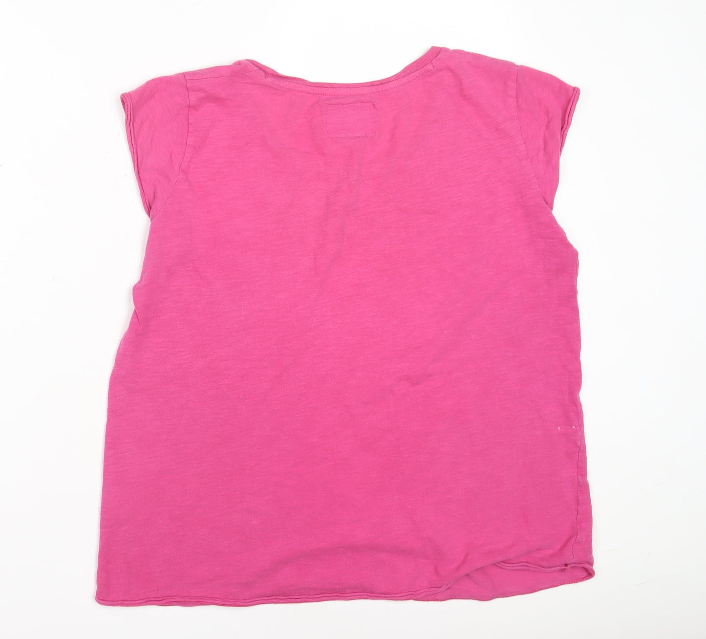 Womens UK Size M Superdry Pink Basic T-Shirt