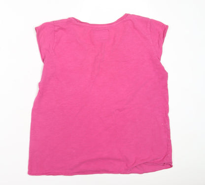 Womens UK Size M Superdry Pink Basic T-Shirt