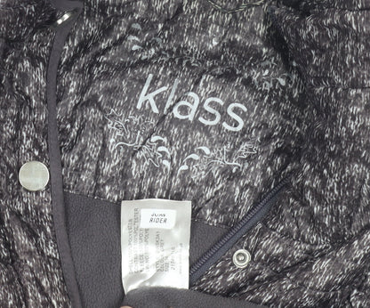 Klass Women's Grey Puffer Waistcoat Size 16 Casual