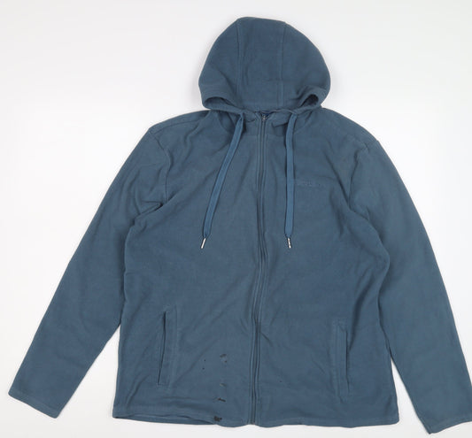 Mens UK Size L Mountain Warehouse Blue Full Zip Hoodie