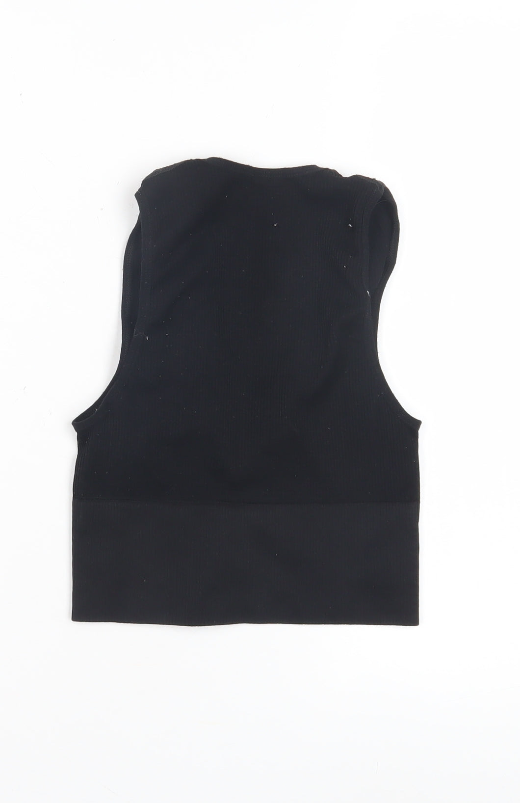 Urban Outfitters Women's Black Sleeveless V-Neck Top