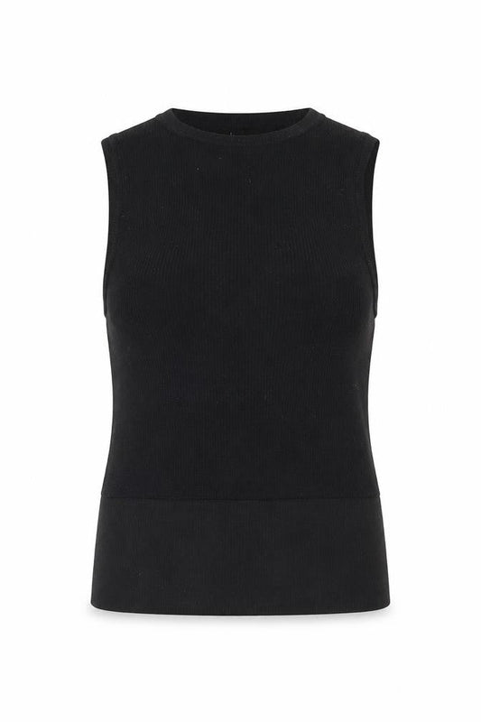 Urban Outfitters Women's Black Sleeveless V-Neck Top