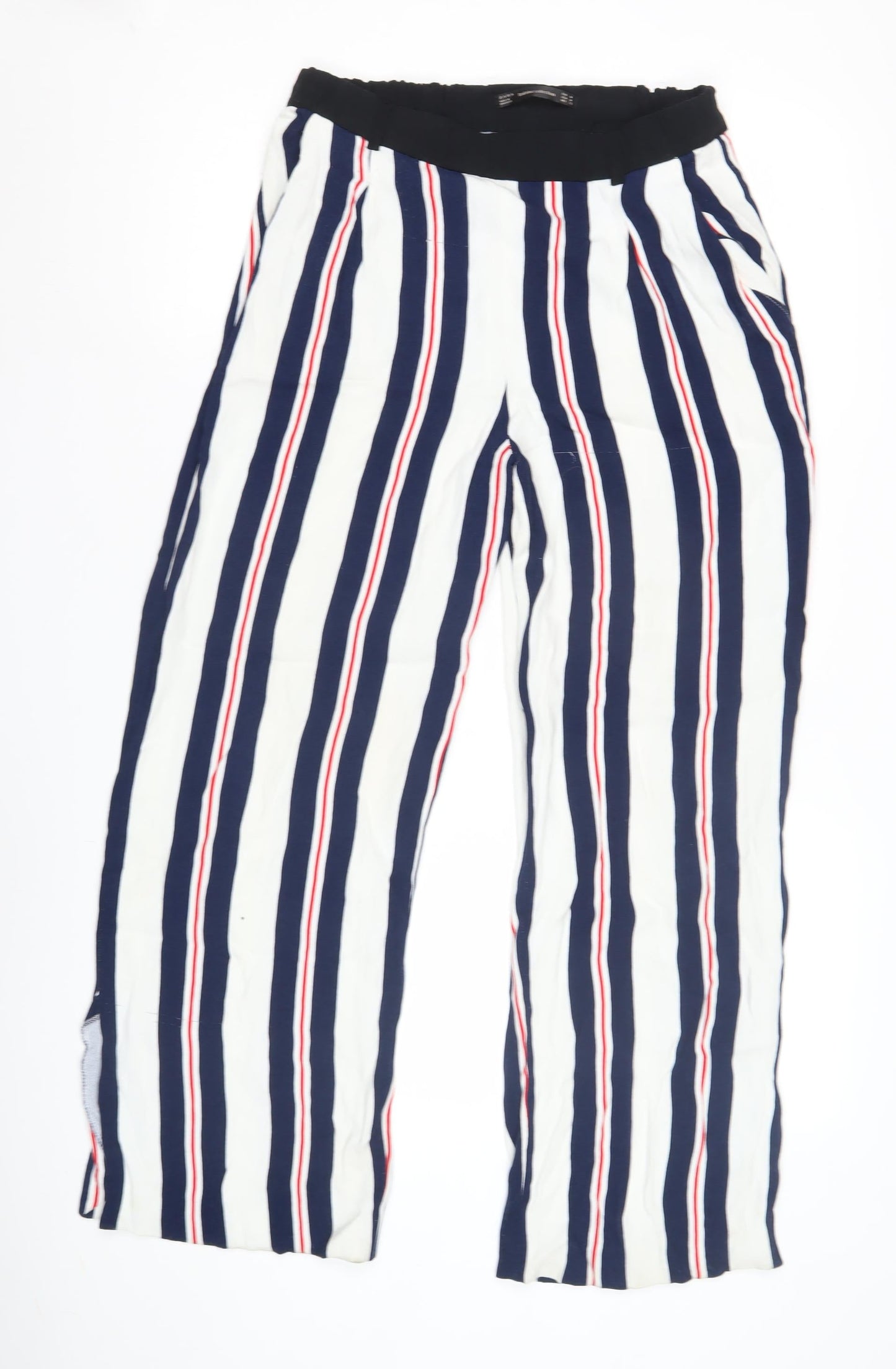 Womens UK Size M Zara Relaxed Fit Casual Multicoloured Trousers