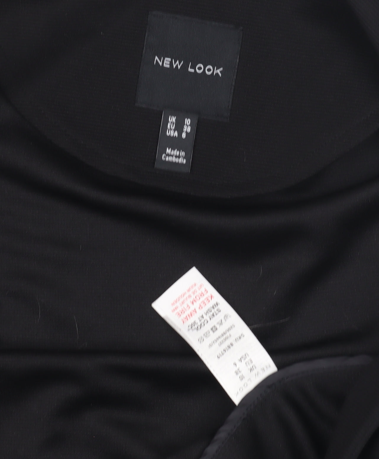 Womens UK Size 10 New Look Black Basic Jacket