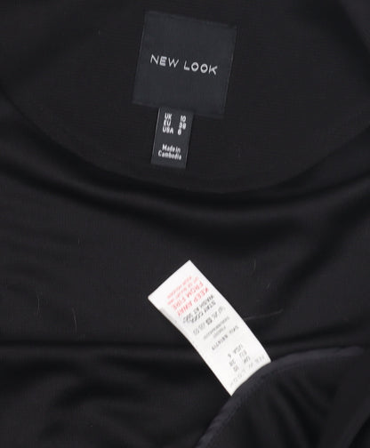 Womens UK Size 10 New Look Black Basic Jacket