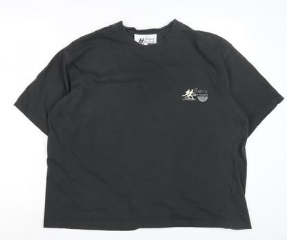 Basics Men's Black Short Sleeve Polo Shirt - Large