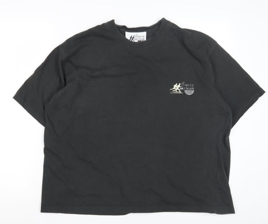 Basics Men's Black Short Sleeve Polo Shirt - Large