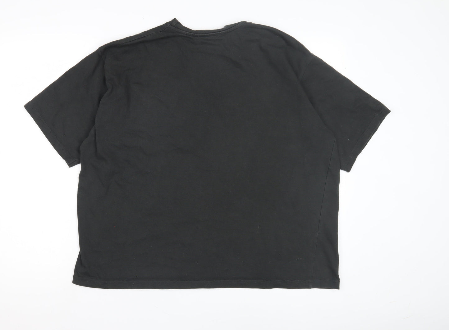 Basics Men's Black Short Sleeve Polo Shirt - Large