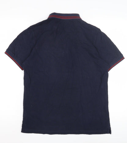 Ben Sherman Men's Blue Polo Shirt, Size Small.