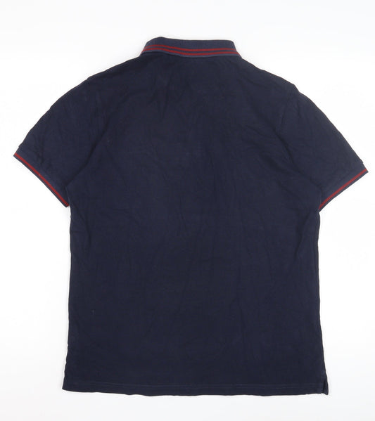 Ben Sherman Men's Blue Polo Shirt, Size Small.