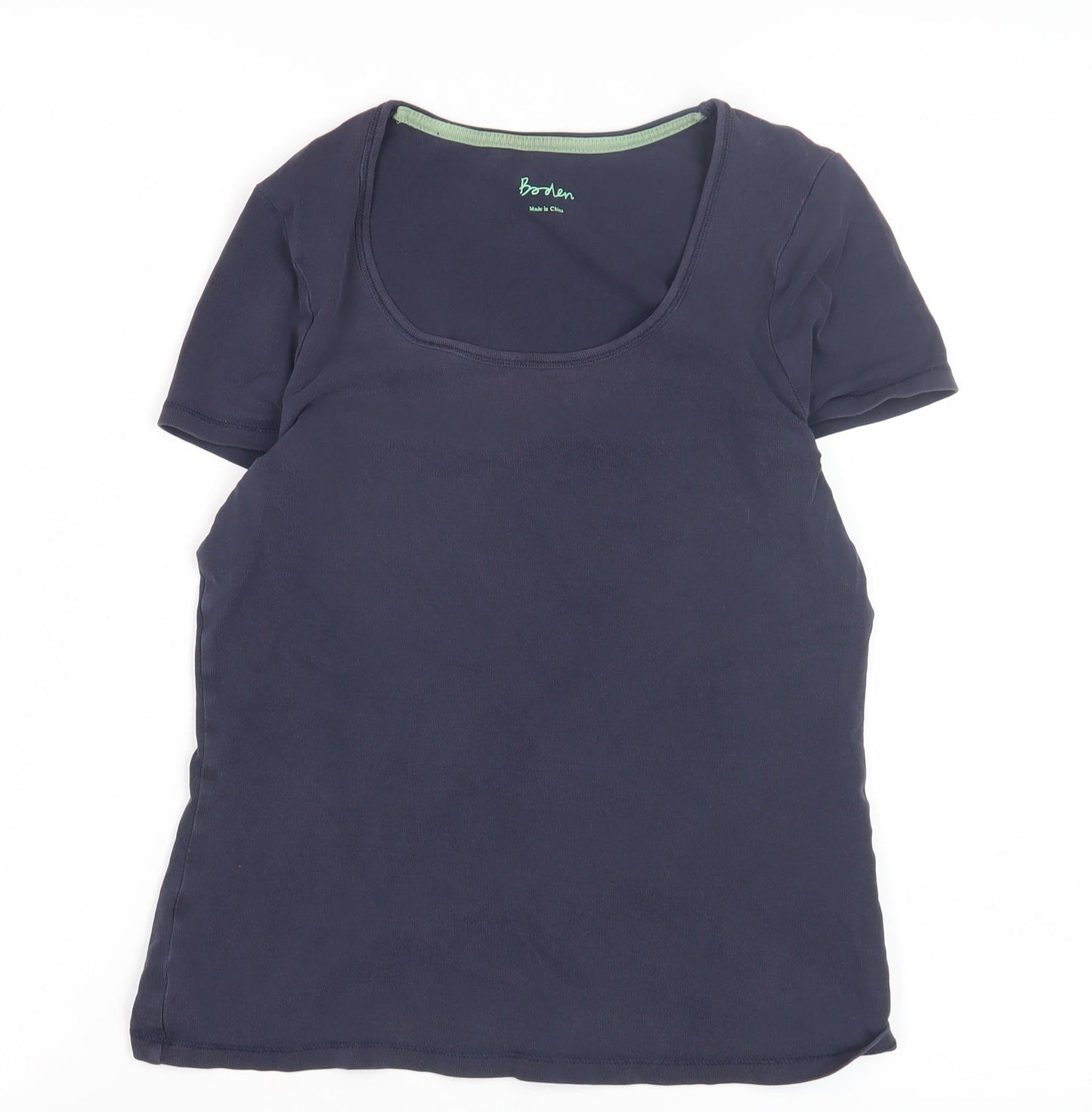 Boden Women's Blue Scoop Neck T-Shirt