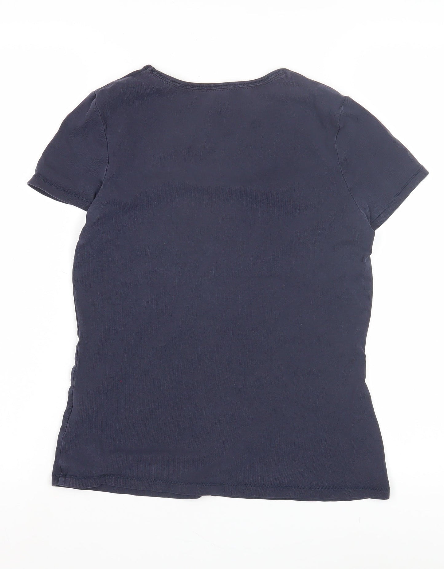Boden Women's Blue Scoop Neck T-Shirt