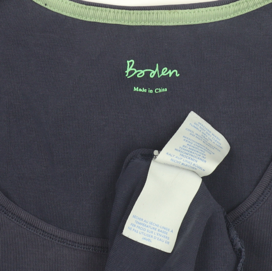 Boden Women's Blue Scoop Neck T-Shirt