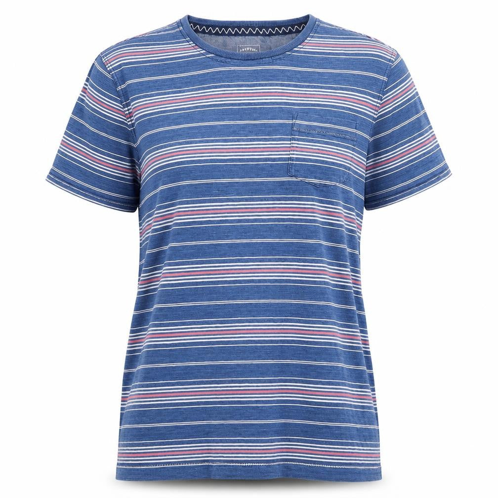 FatFace Women's Blue Striped T-Shirt L
