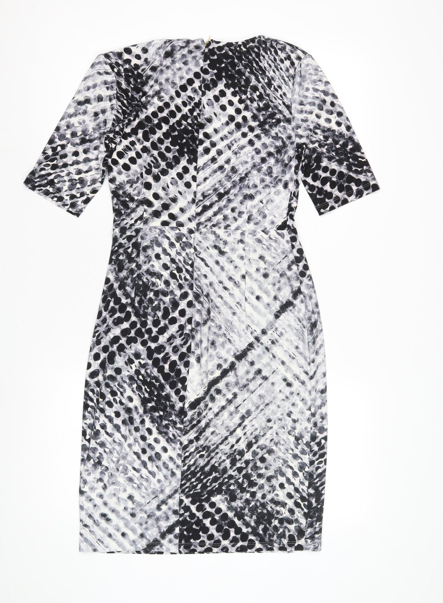 DKNY Women's Black Polka Dot Dress Size 2