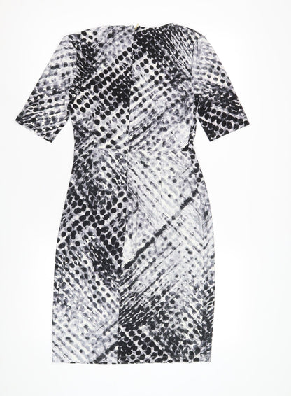 DKNY Women's Black Polka Dot Dress Size 2