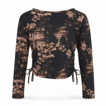 Womens UK Size 10 Boohoo Black Cropped Blouse